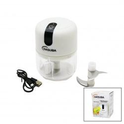 HASUBA HS-24 ( USB ŞARJLI MİNİ ) 3 BIÇAK ( YEDEK BIÇAKLI ) BLENDER RONDO DOĞRAYICI 250ML & 30W*60