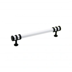 İBİCO-950 ( 16CM ) ( YÜZÜK SİYAH & KULP BEYAZ ) BORU ÇEKMECE KULP*10X5