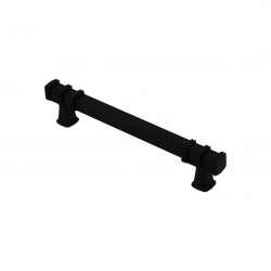 İBİCO-962 ( 12.8CM ) ( YÜZÜK SİYAH & KULP SİYAH ) ( KARE ) ÇEKMECE KULP*10X5