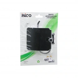 İBİCO BANYO BNY-703G ( SİYAH ) ( METAL ) ( GENİŞ KAPAK ) ( WC KAĞITLIK ) ( YAPIŞKANLI MONTAJ )*50
