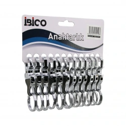 İBİCO İ12-010 ( ÇİFT HALKA ) METAL ANAHTARLIK*12X50