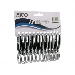İBİCO İ12-012 ( ÇİFT HALKA ) METAL ANAHTARLIK*12X50