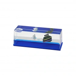 İBİCO İ12-064 (MAVİ SU) (GEMİ & ADA) (D.GEN MİKA) YÜZEN BATMAYAN (DEKORATİF BİBLO AKVARYUM)(5.2X15.2X5.3CM)*48