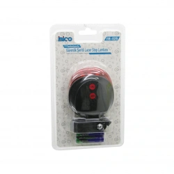 İBİCO İ18-025 PİLLİ BİSİKLET ŞERİT LAZER & LAMBA STOP LAMBASI ( 7 FARKLI FONKSİYON )*200