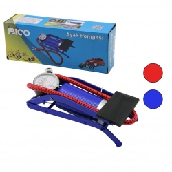 İBİCO İ18-037 (YAYAT MODEL) (İNCE PİSTONLU) AYAK POMPASI (OTO-ARAÇ & BİSİKLET-MOTOR LASTİK & TOP & ŞİŞME HAVUZ-YATAK)*25