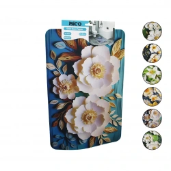 İBİCO İ21-013 ( DİKDÖRTGEN & DESENLİ ) ( 38X85CM ) ( SU EMİCİ & SİHİRLİ ) BANYO PASPASI ( ELASTİK )*100