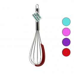 İBİCO İ22-068 ( 30CM ) ( KROM SAPLI ) METAL ÇIRPICI ( RENKLİ SİLİKON KAZIYICILI ) ( ÇIRPICI: 18CM + SAP: 12CM )*12X20