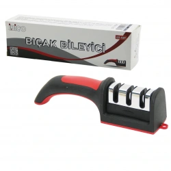 İBİCO İ22-069 ( KUTULU ) BIÇAK BİLEME ( 3 BOĞUMLU ) ( RENKLİ PLASTİK SAPLI )*144