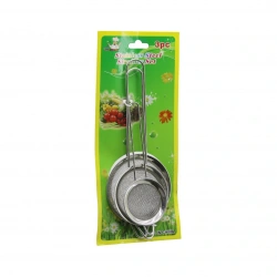 İBİCO İ22-122 ( 3PCS SET ) ( MİNİ= 5-7-8CM ) TEL SÜZGEÇ (METAL ÇERÇECE) (METAL SAP=8.5-10.5-10.5CM)*144