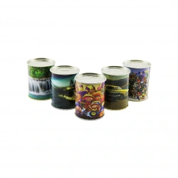 İBİCO ( KÜÇÜK BOY )  ( Ç: 8.3CM & Y: 10.7CM ) METAL KUMBARA RESİMLİ*60=K