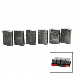 İBİCO LIGHTER SDA-18-20 ( GRİ & KABARTMA ) ZİPPO ÇAKMAK*20X24