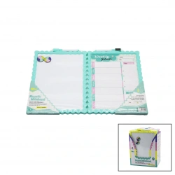 İBİCO NEW MAGNETİC WHİTEBOARD JL-115 ( 21.5X28CM ) (KÜÇÜK) MANYETİK YAZI TAHTASI (ÇİFT TARAFLI) (RENKLİ ÇERÇEVE)*12X10