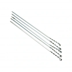 İBİCO T-200 ( TAVUK & KANAT ) ( DAR YASSI & BURGULU ) ( 60CM ) METAL MANGAL ŞİŞİ*100X5