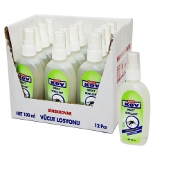 INSECT KOV ( VÜCUT LOSYONU ) SİVRİSİNEK KOVUCU ( SPREY ) ( 100ML ) ( 6 SAAT KORUMA )*12X8