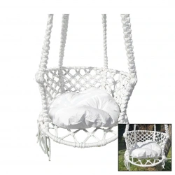 İPEK HAMAK ( DAVUL SALINCAK ) ( MİNDERLİ ) ( ÇAP:60CM ) ( 150KG.TAŞIMA KAPASİTESİ ) ( 1-ASMA HALATI & 1-ÇELİK DUBEL )*1