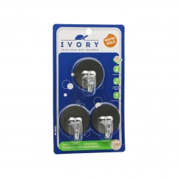 IVORY IVO-ASK-127 ( 3PCS ) ( YUVARLAK & KOMPLE METAL ) YAPIŞKAN ASKI*240