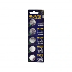 JVS CR2025 3V PARA PİLİ 5Lİ KART*400