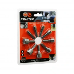 KINETEX KTX-3373 ( 9PCS ) MANYETİK SOMUN UÇ SETİ ( 6GEN ŞAFT ) ( 5 -6 -7 - 8 -9 -10 -11 -12 -13MM )*12X12