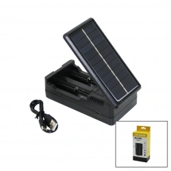 LI-ION CHARGER MS-TYN82 ( SOLAR & GÜNEŞ ENERJİLİ ) ( 2Lİ ) ( PİL ŞARJ ) ALETİ ( 1200mA )*200