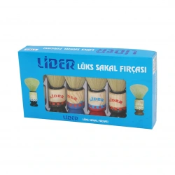 LİDER-1101 LÜKS SAKAL FIRÇASI ( AHŞAP RENKLİ SAPLI )*6X72