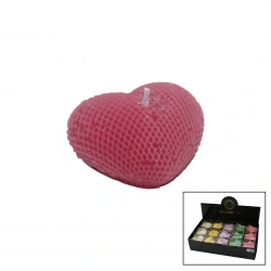 MAXİMUM MAX-2450 ( TEKLİ ) ( BÜYÜK KALP MODELİ ) ( RENKLİ & KOKULU ) MUM*30X8