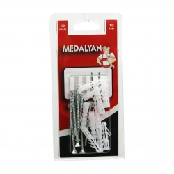 MEDALYAN DL-33 ( NO-3.5X50 ) DÜBELLİ VİDA ( DUBEL=NO-6 ) ( 10PCS )*12X10