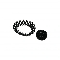 MUJGAN MJGN-823 ( KUŞ YUVASI MODEL ) ( AKORDİYON ) ( AÇ-KAPA=SIKIŞTIRMALI ) ( SİYAH PLASTİK ) SAÇ TOKASI ( TOPUZ YAPMA )*12X91