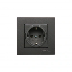 MUTLUSAN RİTA-2220 600 0295 ( POŞETLİ ) ( FÜME & TOPRAKLI PRİZ ) ÇERÇEVELİ*12X10