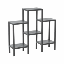 OMBEG OM-1108-0150 ( 6 ( DÜZ ) RAFLI & GRİ ) MODÜLER ÜNİTE PLASTİK*4