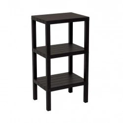 OMBEG OM-3102-0390 ( 3 ( DÜZ ) RAFLI & SİYAH ) MODÜLER ÜNİTE PLASTİK*8