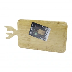 PABLITO HOME PBT-319 (D.GEN=22X36CM) AHŞAP BAMBU KESİM PANOSU & KESME TAHTASI (GEYİK BOYNUZ FİGÜR SAPLI)*24