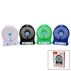 PORTABLE FAN DEMPOWER DP-590 ( MİNİ FAN ) ( USB ŞARJLI ) MASA ÜSTÜ ( MİNİ VANTİLATÖR ) ( 3 KADEME HIZ ) ( ÇAP:10.2CM & Y: 13.8CM )*100