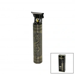 POWERTEC TR-1005 ( MAT ) ( GÜNLÜK EVDE BAKIM VÜCUT KILI ) ENSE & SAKAL TRAŞ MAKİNESİ ( USB ŞARJLI ) ( BASKILI GÖVDE) ( T BIÇAK ) *100