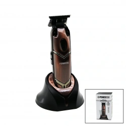 POWERTEC TR-3737 PROFESSIONAL SAÇ SAKAL & ENSE ÇİZİM TRAŞ MAKİNESİ (STANDLI) (ŞARJLI=2.5 SAAT) (1500mAh& 7200RPM)*20