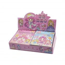 PRİNCESS DAZZLE YKA-616 (PEMBE KUTU) (GİRL) (STİCKER= 4-YAPRAK=KIZ GİYSİ & YİYECEK) (NOT-PLAN DEFTERİ=4 K.YAPRAK)(16X16CM)*48X10