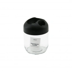 QLUX C-00551 NO-03 CLARY ( CAM ) DİŞ FIRÇALIK ( 425CC ) ( 3 BÖLMELİ SİYAH PLASTİK KAPAK KAPAK )*12=K