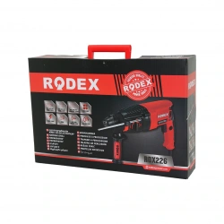 RODEX RDX-226 ELEKTROPNÖMATİK KIRICI & DELİCİ MATKAP (0-1100RPM) (800W) (3J SDS PLUS) (AHŞ:30MM-BET:26MM-MTL:13MM)*5