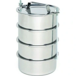 SADA GÜNEŞ ÇELİK NO-14CM ( 4LÜ ) ( METAL ) SEFER TASI ( DERİNLİK : 4.5CM ) ( TAŞIMA KULP=BAĞLAMA KANCALI )*50