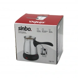 SİNBO SCM-2991 (ÇELİK) ELEKTRİKLİ CEZVE (TÜRK KAHVE MAKİNESİ & 6FİNCAN=500ML) (360° KABLOSUZ KULLANIM) (KATLANIR KULP) (600W)*8