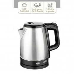 SİNBO SK-8015 ( ÇELİK ) KETTLE 1.7LT ( GİZLİ REZİSTANS & KABLOSUZ )*8