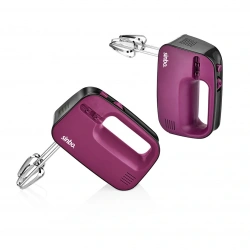 SİNBO SMX-2745 ( MOR ) EL MİKSERİ ( ÇELİK (ÇİFT) ÇIRPMA APARATI ) (3 KADEME HIZ) (ÇIRPICI ÇIKARTMA DÜĞMELİ & SAKLAMA BÖLMELİ)*12