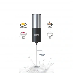 SİNBO STO-6727 ( PİLLİ ) SÜT KÖPÜRTÜCÜ & KARIŞTIRICI MİNİ MİKSER ( SÜT & KAHVE & SOS & YUMURTA)*24