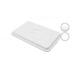 TİMEX TİM-140 ( DİKDÖRTGEN ) BORCAM KAPAK ( PLASTİK=BEYAZ-ŞEFFAF ) ( 27 X 40CM ) ( SICAK HAVA TAHLİYE DELİKLİ )*36=K