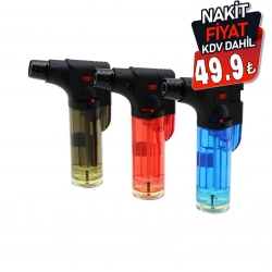 TUDOR TD-KL008 ( PÜRMÜZ & TORCH ) ( NARGİLE & KAMP ) ÇAKMAK ( AYAKLI ) ( DOLDURULABİLİR )*12X12