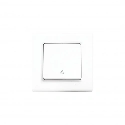 VİKO-91400003 LİNNERA S ( LIGHT & ÇERÇEVELİ ) TEKLİ ANAHTAR ( BEYAZ )*12X10