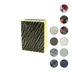 YAKUT-13259 BL-2128S-2 ( KÜÇÜK=18 X 23X 10CM ) HEDİYELİK (KARTON) ÇANTA ( RENKLİ DESENLİ ) ( SİMLİ & SİMSİZ ) ( KURDELA & İP KULP )*12X60