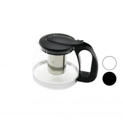 YAKUT-8510 ( 700ML ) ( CAM ) DEMLİK ( ÇELİK SÜZGEÇLİ & PLASTİK KULP & KAPAK & KROM ÇERÇEVE )*48