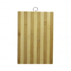YLMZ-180 K-0773 ( 20X30CM ) ( BEYAZ ÇİZGİLİ ) ( BAMBU ) KESİM PANOSU METAL KULPLU*30