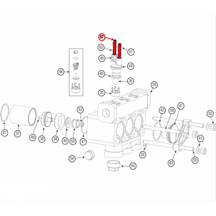 STUD, VALVE COVER 1/2 x 3-1/4 Lg.