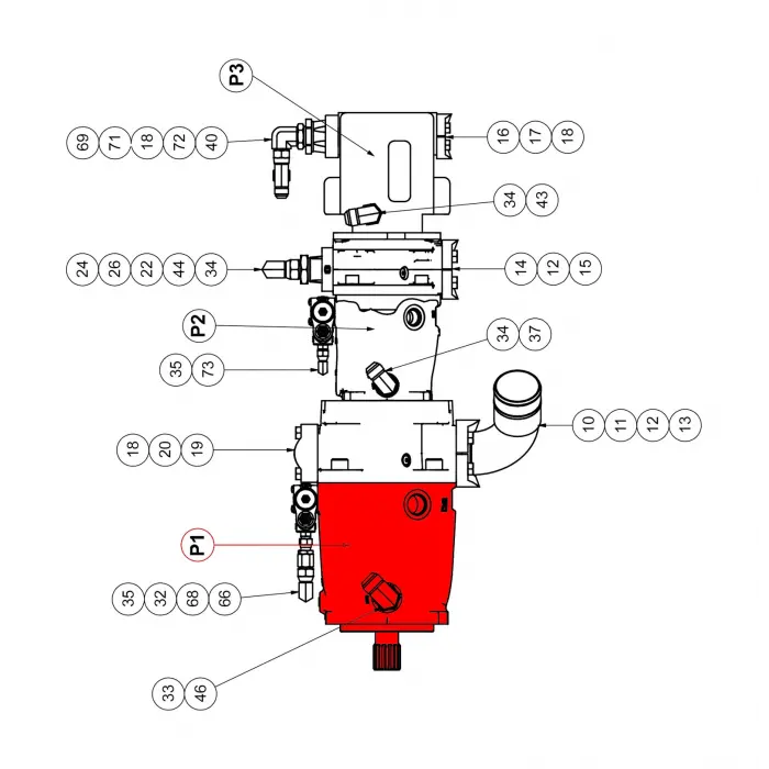HYDRAULIC PUMP , P1140